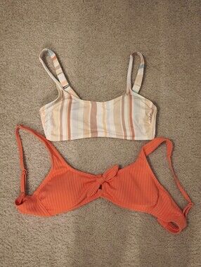 Xhilaration Bikini Tops Size Large Set of 2  Swim Tops
